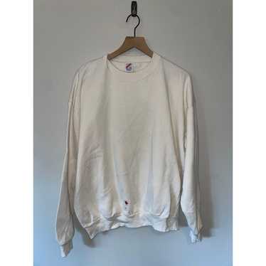 Jerzees 90s Vintage Jerzees USA White Blank Sweat… - image 1