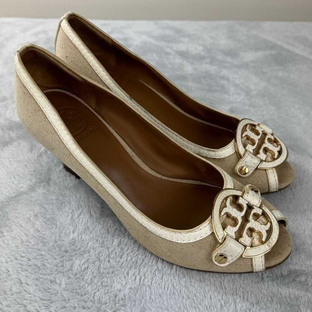 Tory Burch Tory Burch Beige Wedges Women's Size 8… - image 1