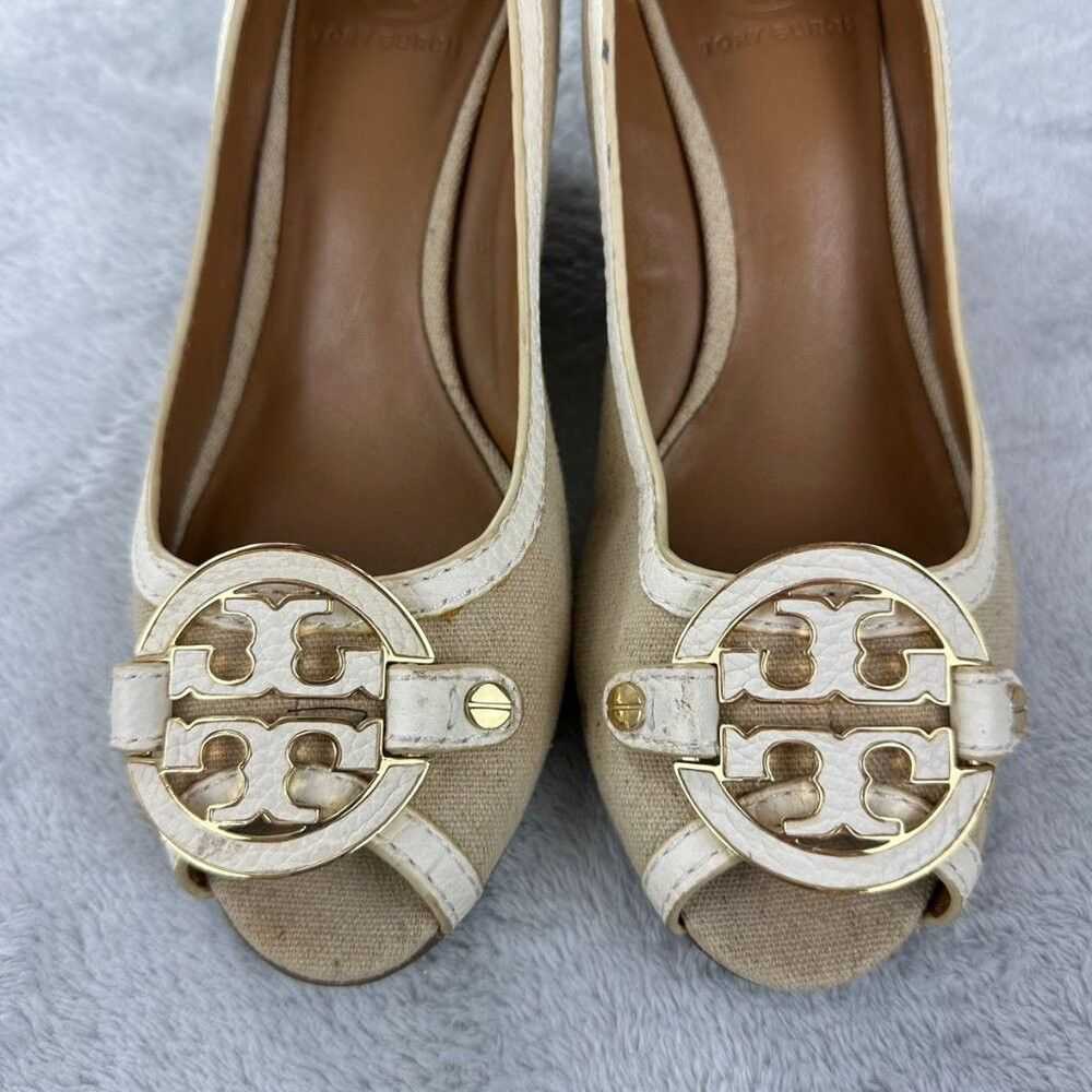 Tory Burch Tory Burch Beige Wedges Women's Size 8… - image 7