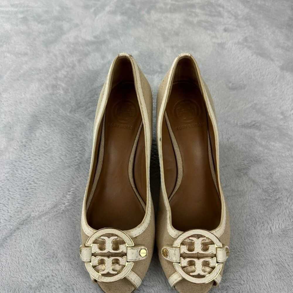 Tory Burch Tory Burch Beige Wedges Women's Size 8… - image 8