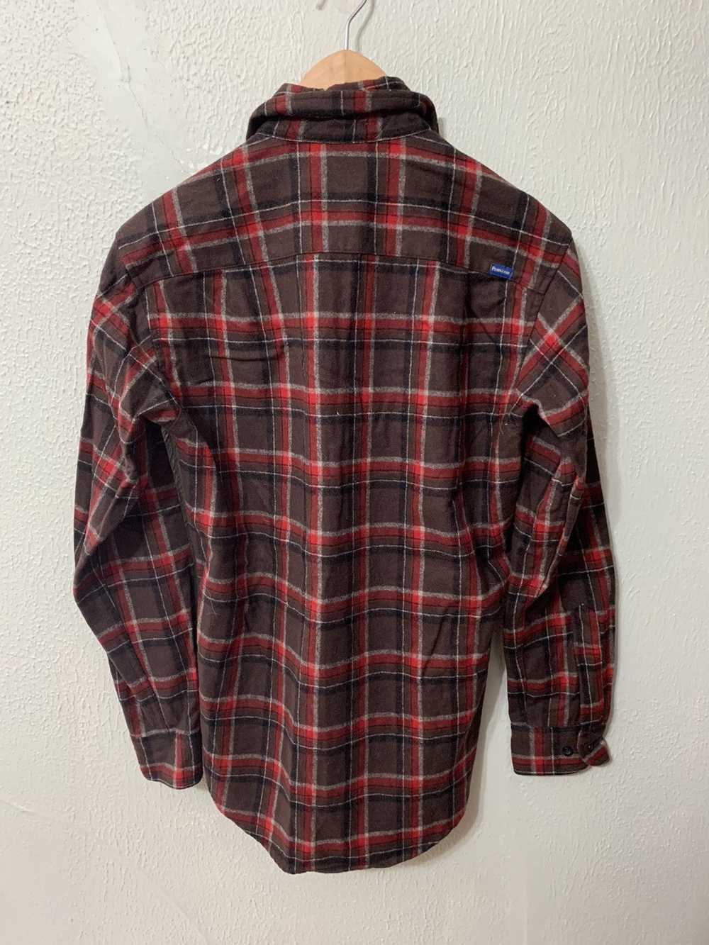 Vintage Vintage Pendleton Brown Red Check Flannel - image 1