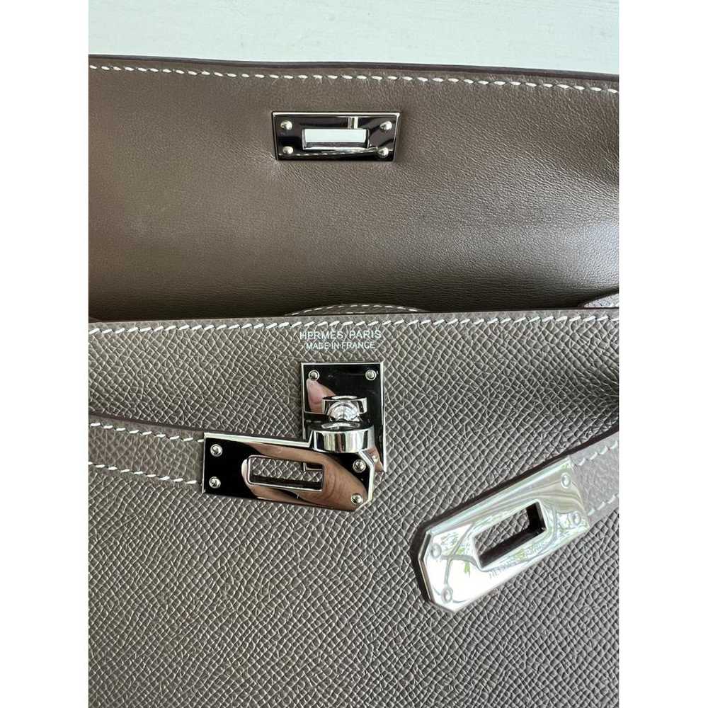 Hermès Kelly Mini leather handbag - image 2