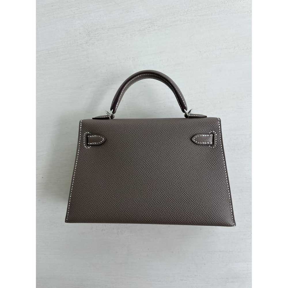 Hermès Kelly Mini leather handbag - image 5