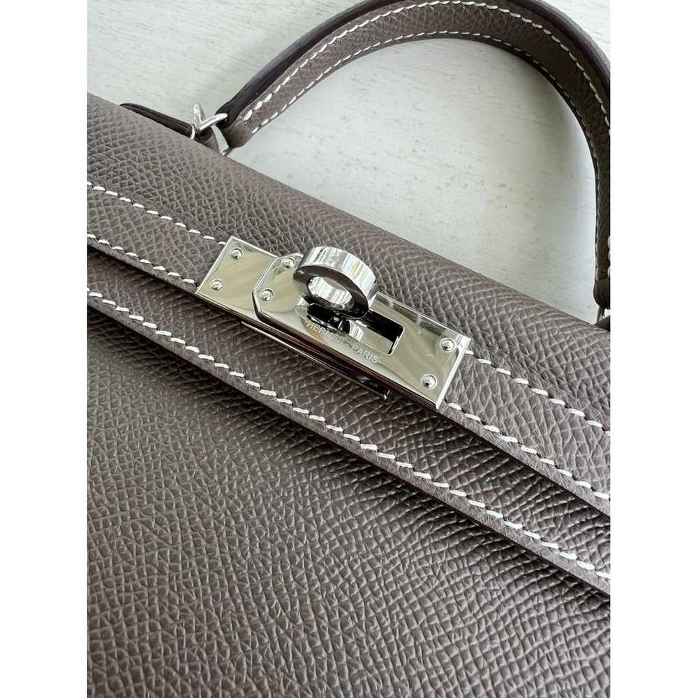 Hermès Kelly Mini leather handbag - image 7