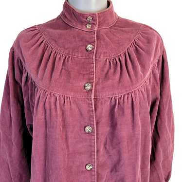 Vintage Vintage 70s Corduroy Shirt Women Large Bu… - image 1