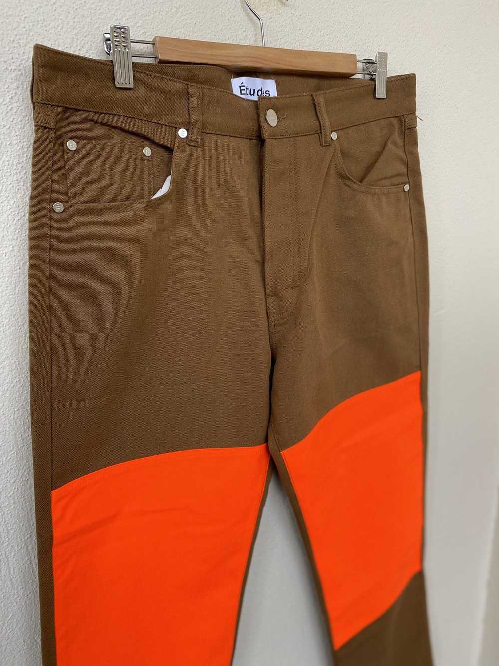 Etudes ETUDES BROWN AND ORANGE CORNER TROUSERS IN… - image 3