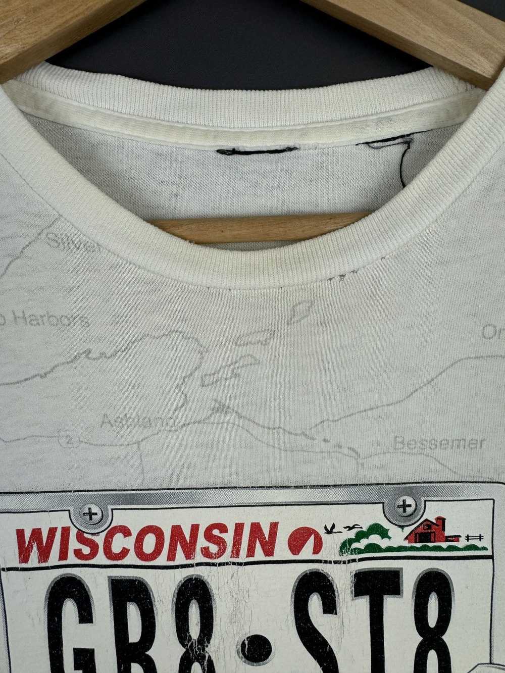 Art × Streetwear × Vintage Vintage Wisconsin Map … - image 5