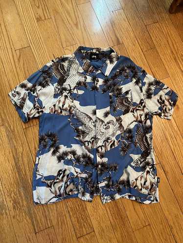 Stussy Stussy Camp Collar XL Hawk Tree Print - image 1