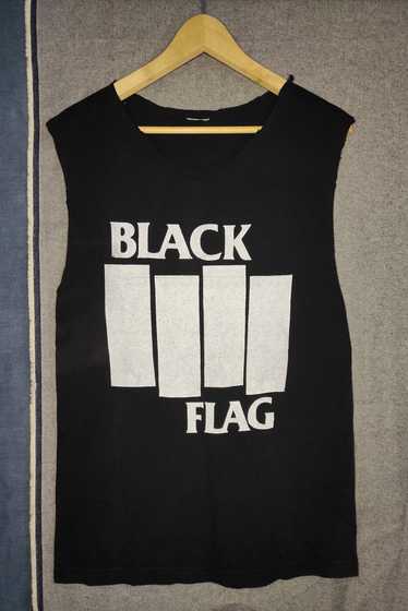 Band Tees × Black Flag Black Flag Distressed Handm