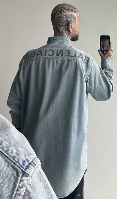 Balenciaga Oversized denim shirt