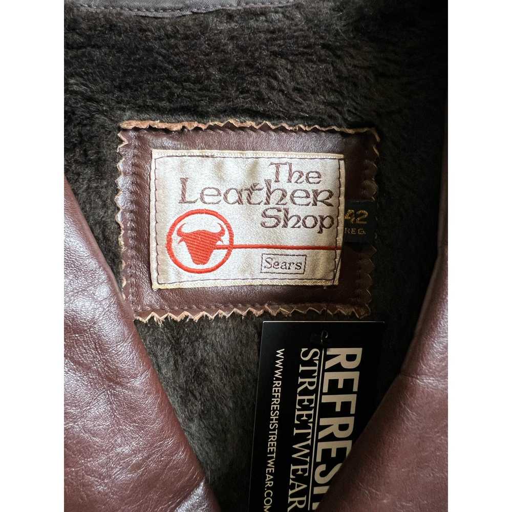 Sears Vintage 1960s Sears Leather Shop Trench Coa… - image 3