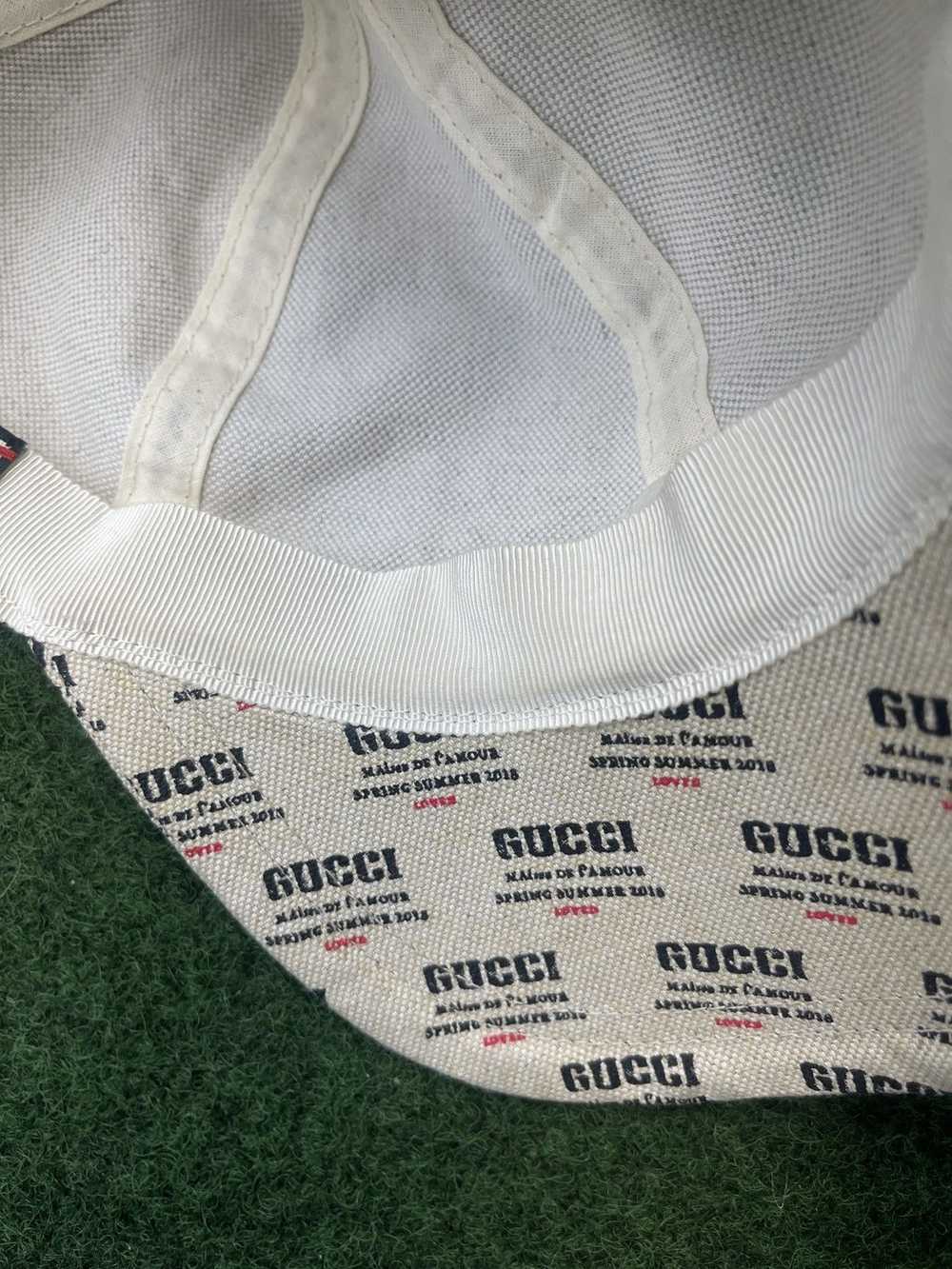 Gucci Gucci Beige Canvas Baseball Hat - image 11