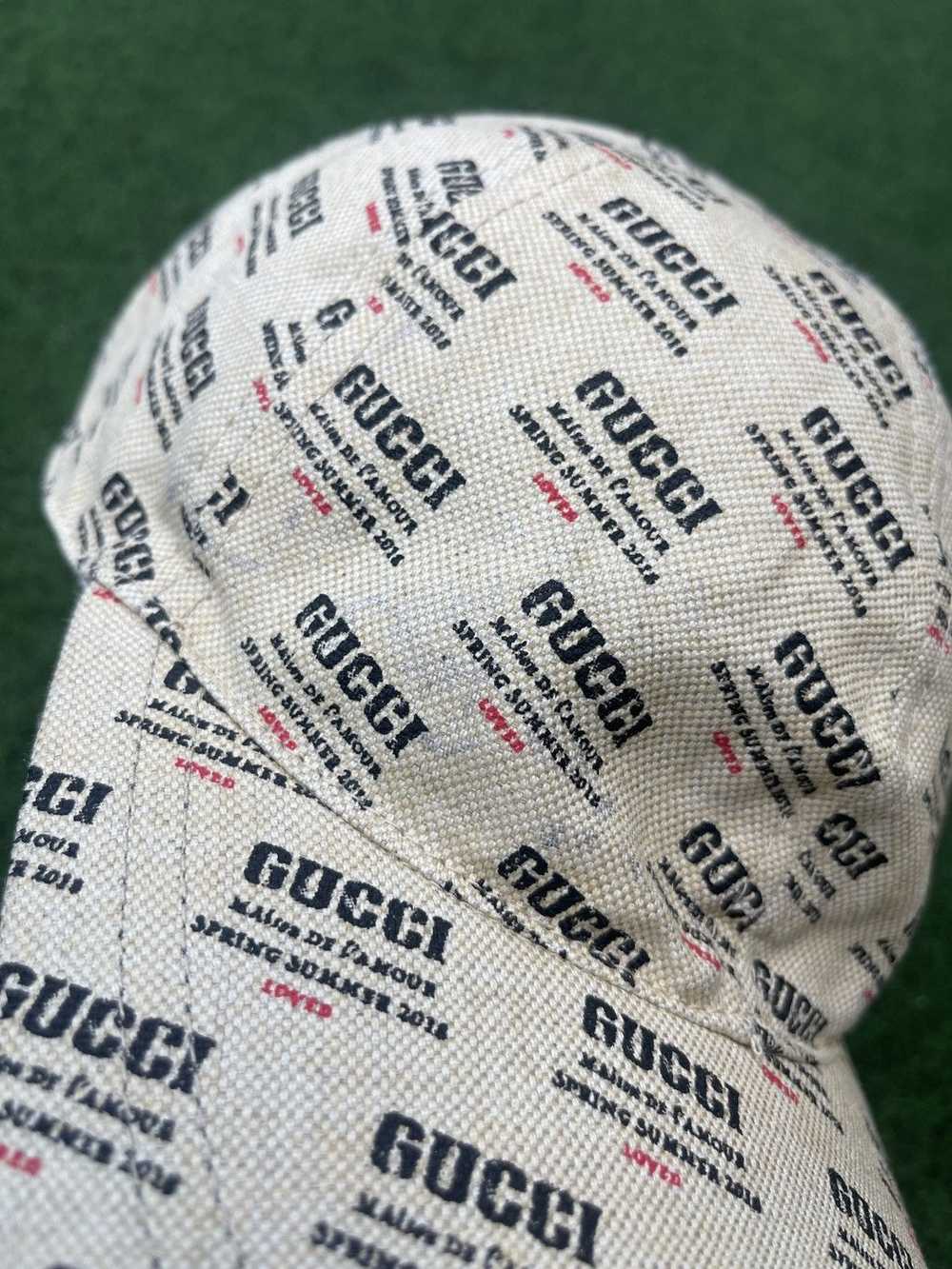 Gucci Gucci Beige Canvas Baseball Hat - image 5