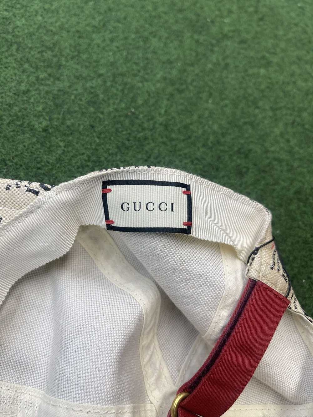 Gucci Gucci Beige Canvas Baseball Hat - image 6