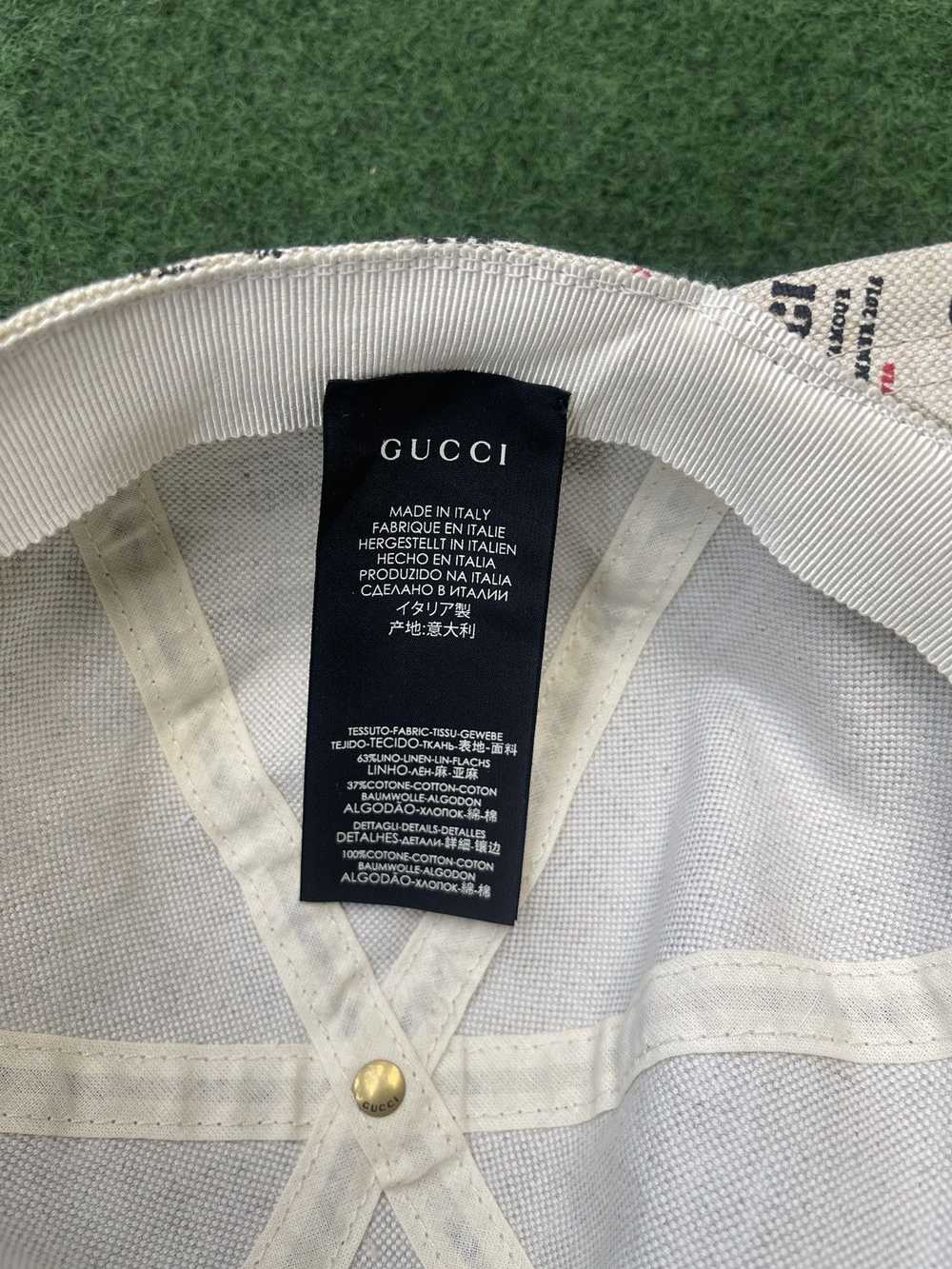 Gucci Gucci Beige Canvas Baseball Hat - image 7