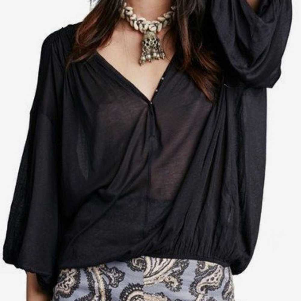 Free People Free People Peaks Island Black Slouch… - image 3