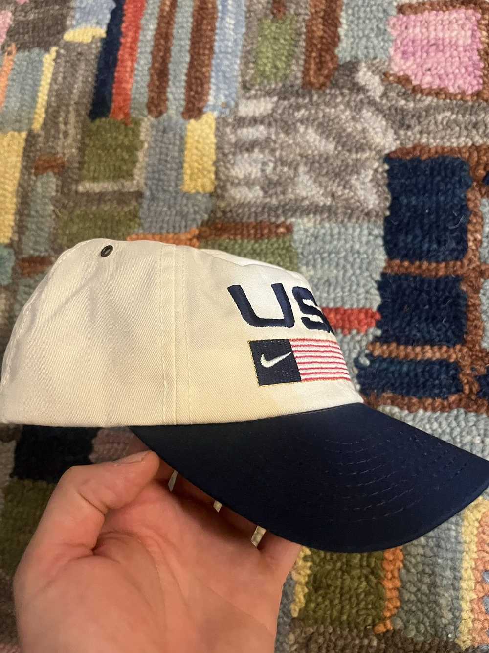 Nike × Vintage VTG 90s Nike Olympic SnapBack Hat - image 6