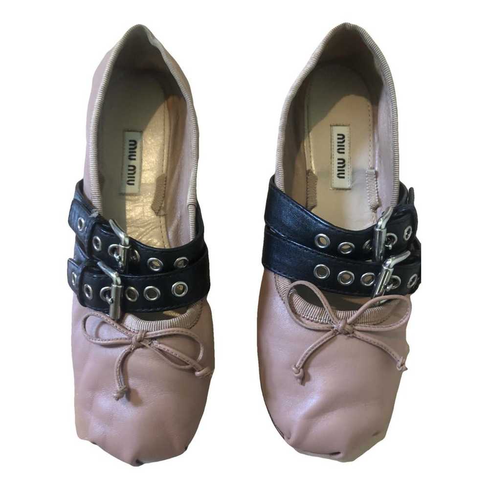 Miu Miu Leather ballet flats - image 1