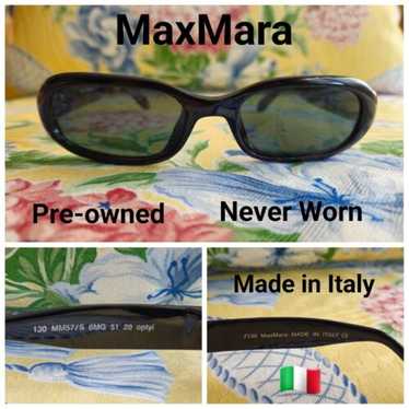 小物 MAX MARA 00s Sport Sunglasses MAX MARA Green Sunglasses Vintage Oval Rectangular MM57/S