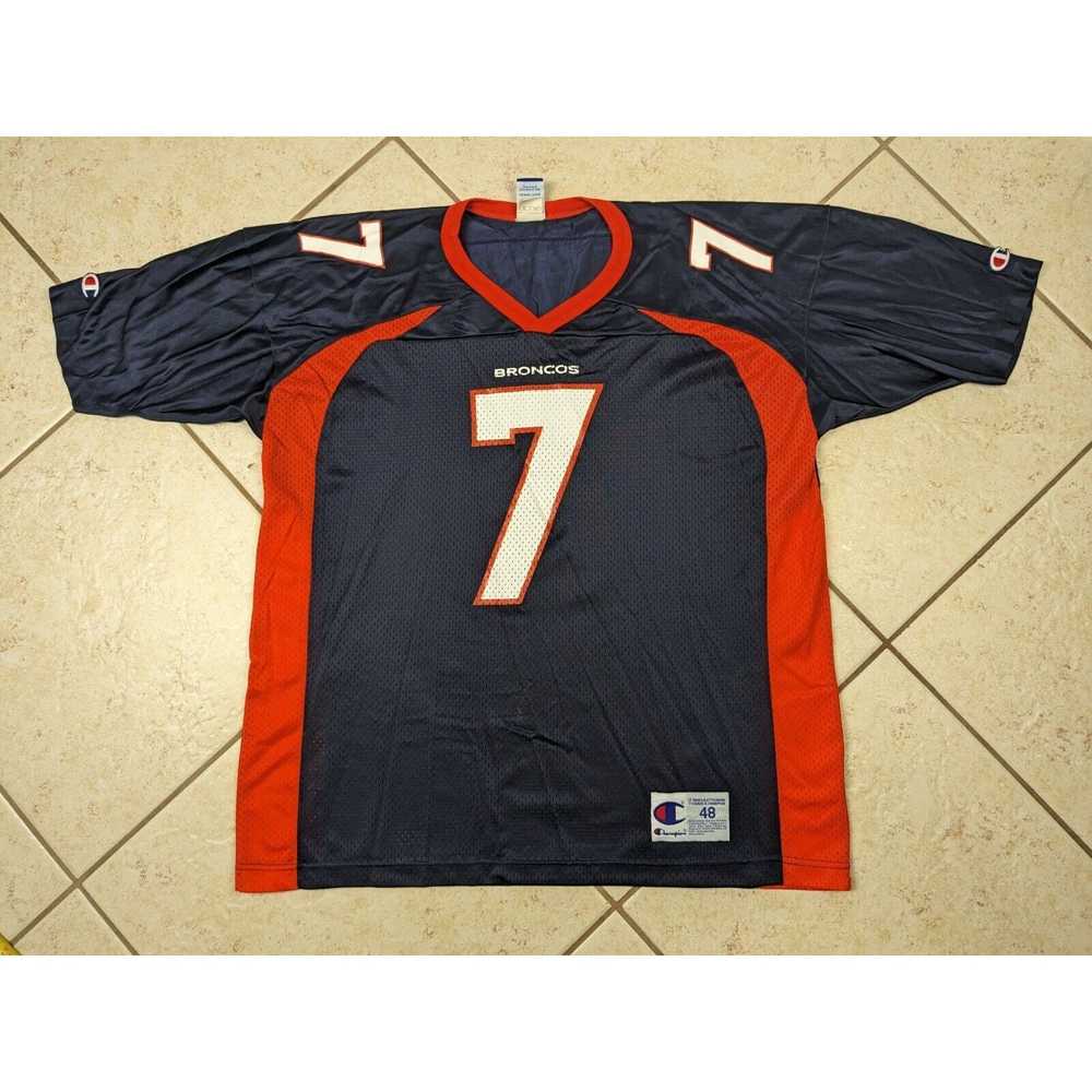 Champion Vtg Denver Broncos Jersey XL 48 Blue Cha… - image 1