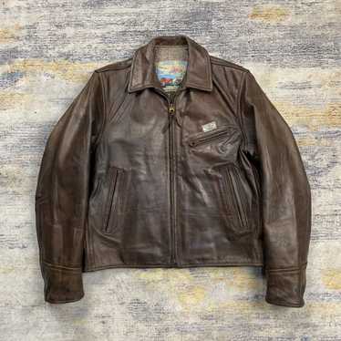 【肉厚希少サイズ38】AERO LEATHER スエードトラッカージャケット 中古・古着通販】Aero LEATHER (エアロレザー) レザージャケット