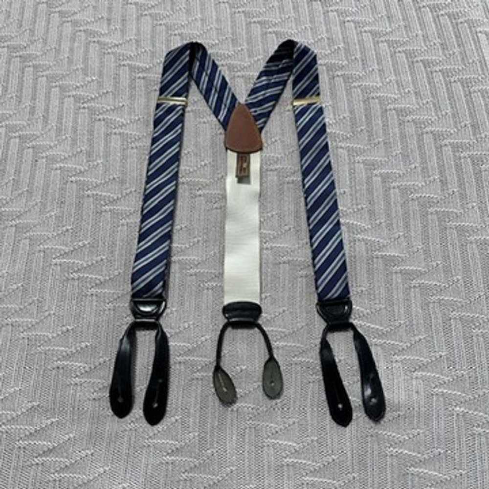 Trafalgar Trafalgar blue striped suspenders - image 1