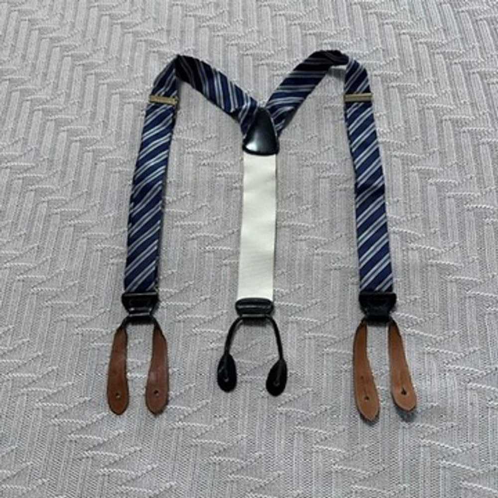 Trafalgar Trafalgar blue striped suspenders - image 4