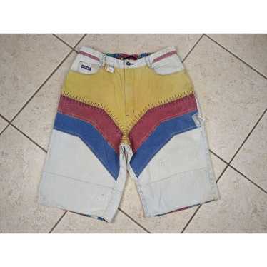 Other Vtg Major Damage 1990's Baggy Denim Shorts … - image 1