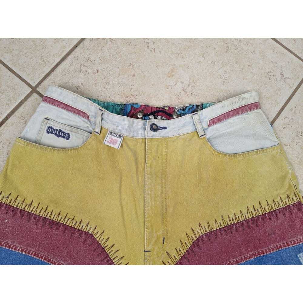 Other Vtg Major Damage 1990's Baggy Denim Shorts … - image 3