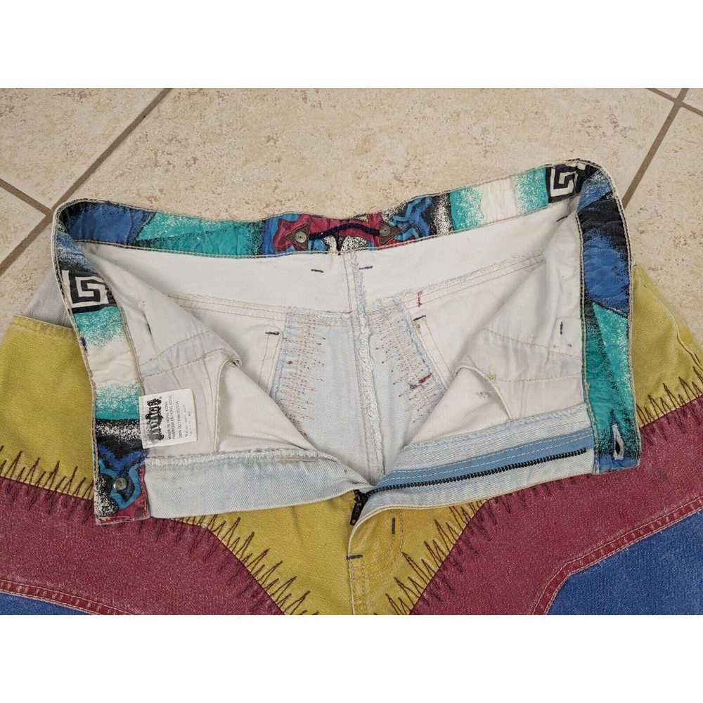 Other Vtg Major Damage 1990's Baggy Denim Shorts … - image 6