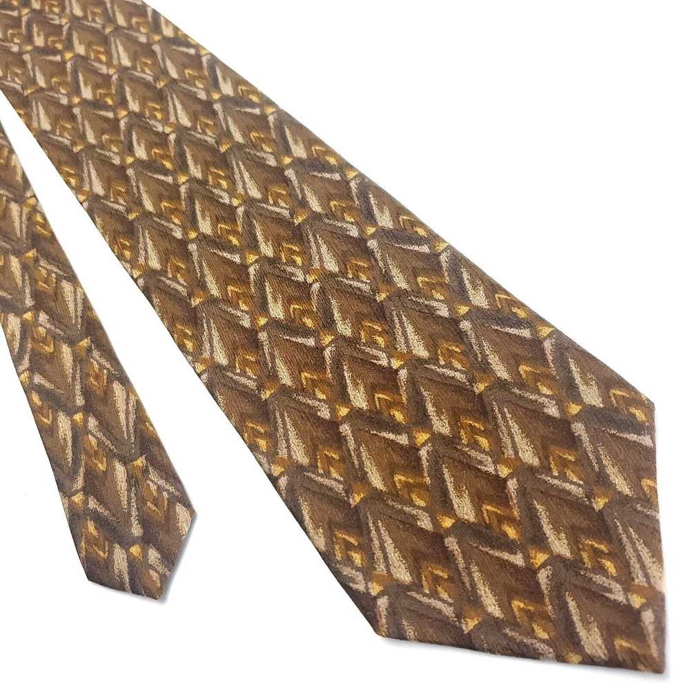 Henry Grethel Henry Grethel Bronze Brown Silk Tie… - image 1