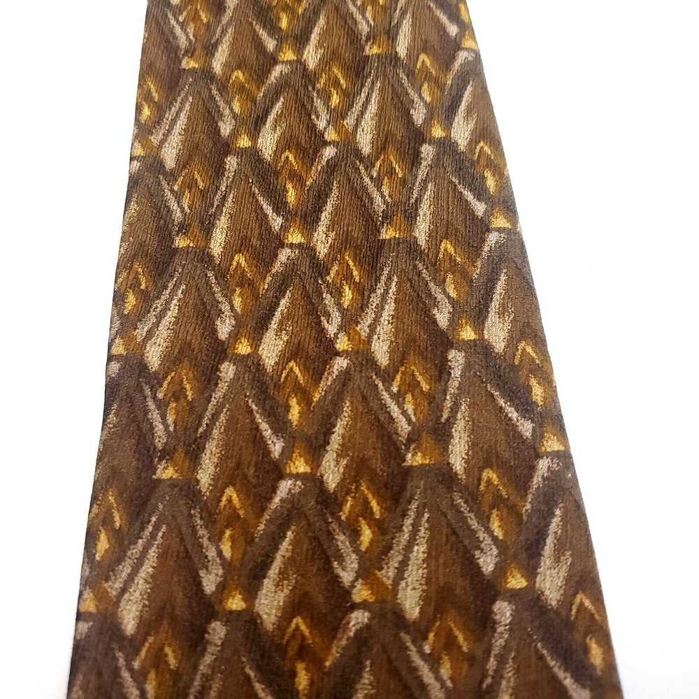 Henry Grethel Henry Grethel Bronze Brown Silk Tie… - image 2