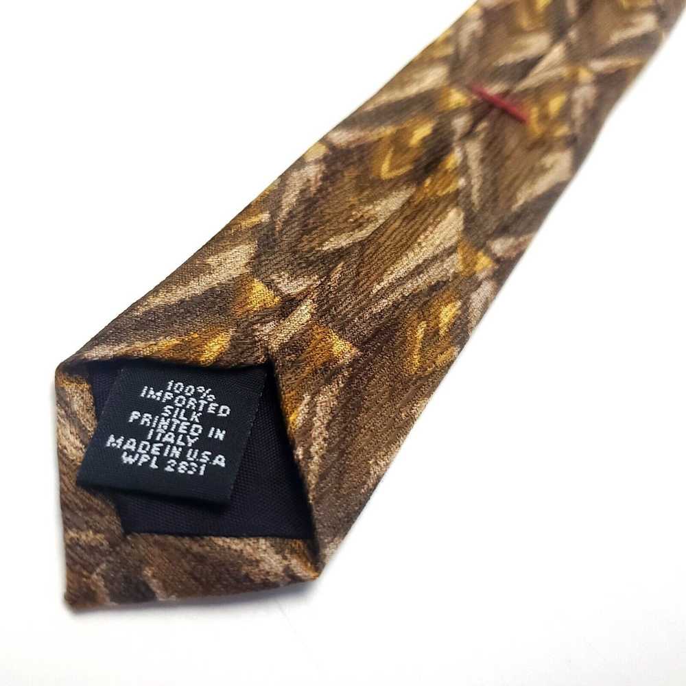 Henry Grethel Henry Grethel Bronze Brown Silk Tie… - image 5