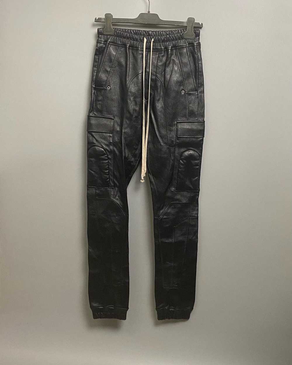 Rick Owens FW19 ‘LARRY’ Lambskin Leather Cargojog… - image 1