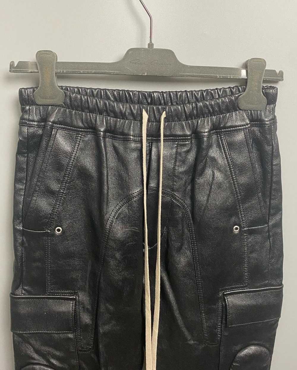 Rick Owens FW19 ‘LARRY’ Lambskin Leather Cargojog… - image 2