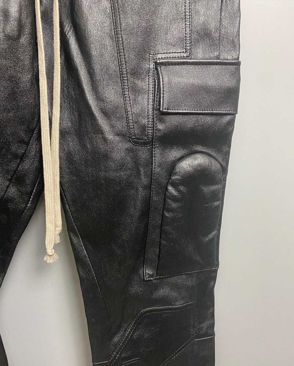 Rick Owens FW19 ‘LARRY’ Lambskin Leather Cargojog… - image 5