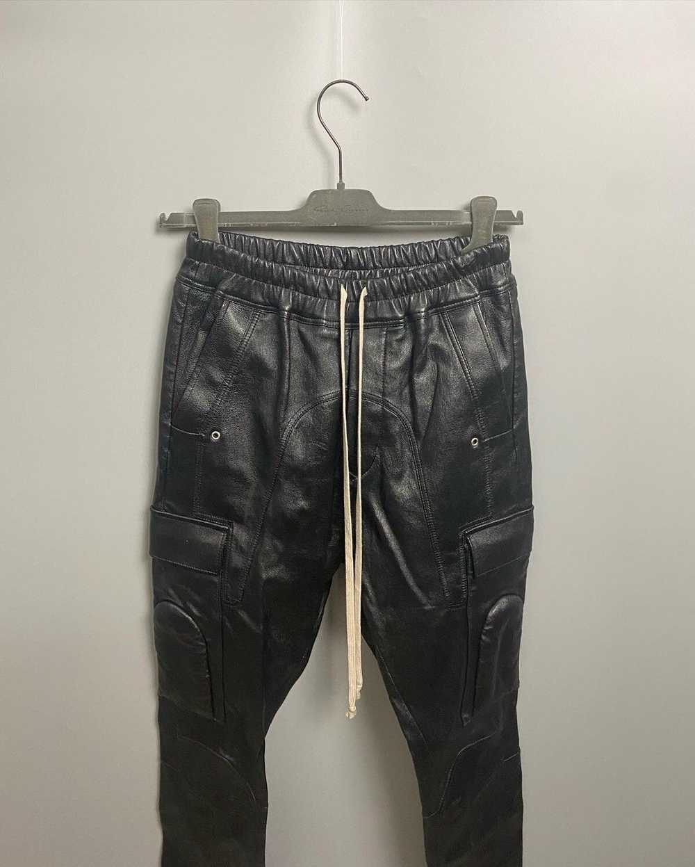 Rick Owens FW19 ‘LARRY’ Lambskin Leather Cargojog… - image 8