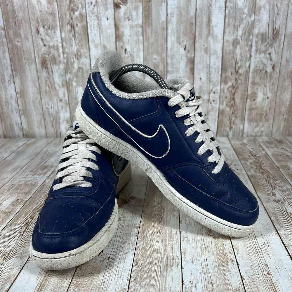 Nike Nike court vision low navy white Mens 8 - image 6