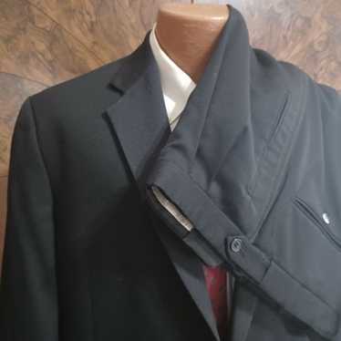 Joseph Abboud 44 R Black Wool Tuxedo 2 Button 2 P… - image 1