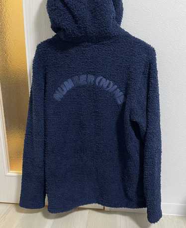 Number (N)ine Number nine logo boa fleece zip hoo… - image 1