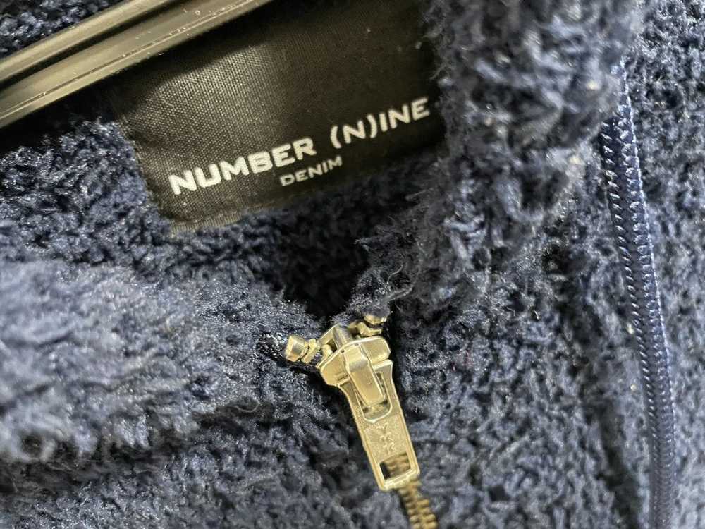 Number (N)ine Number nine logo boa fleece zip hoo… - image 5