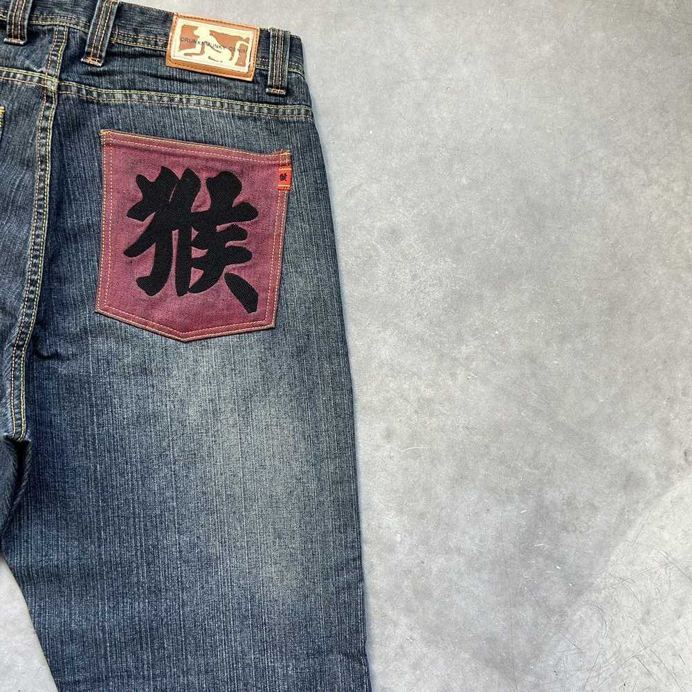 Evisu × Jnco × Streetwear Crazy Vintage 90s Drunk… - image 5