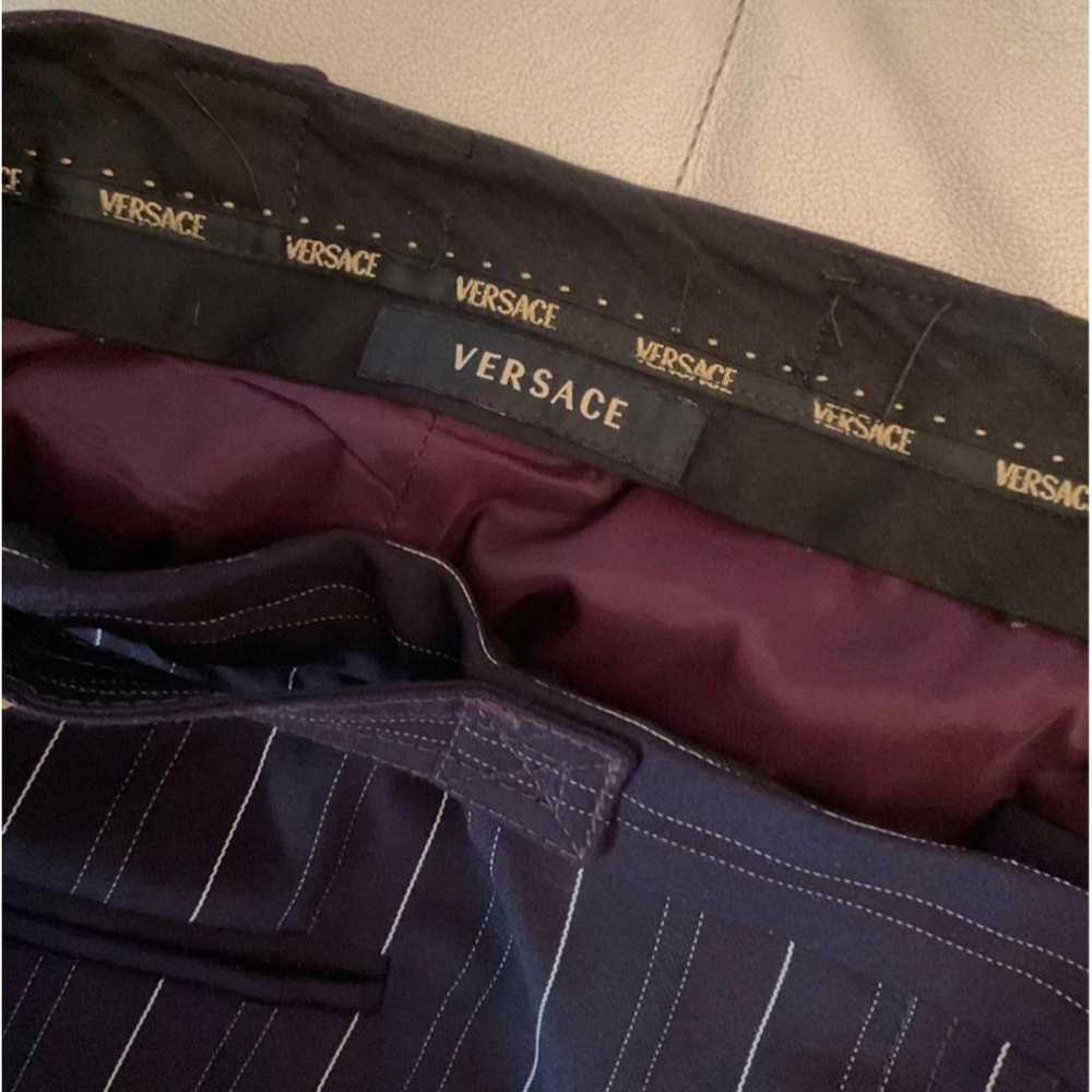 Versace Wool mid-length skirt - image 7