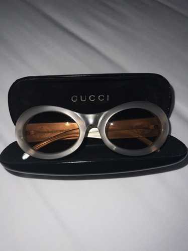 Gucci Kurt Cobain style beige vintage Gucci Sungl… - image 1