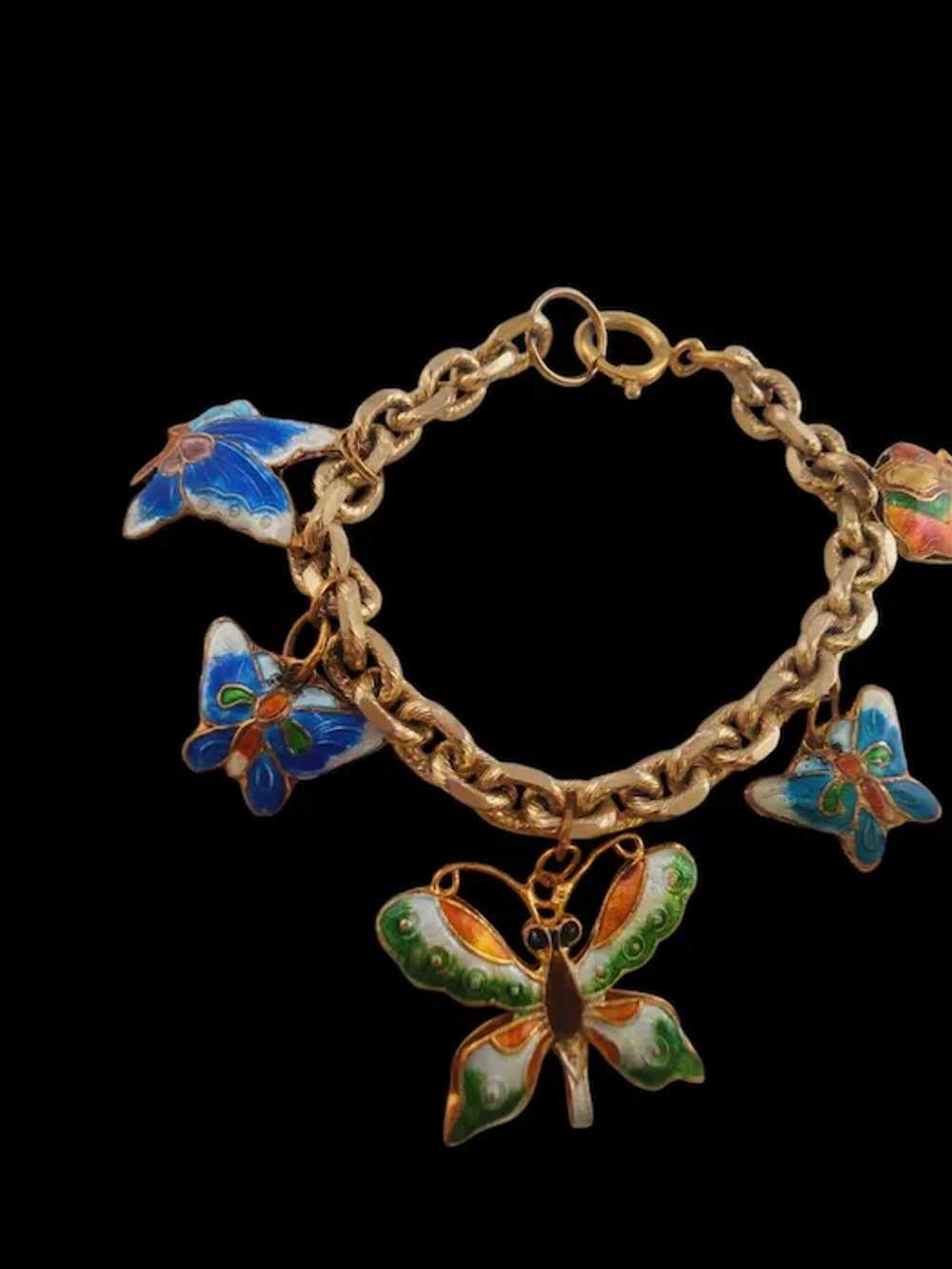 Beautiful Cloisonne Animal Charm Bracelet (A5584) - image 3