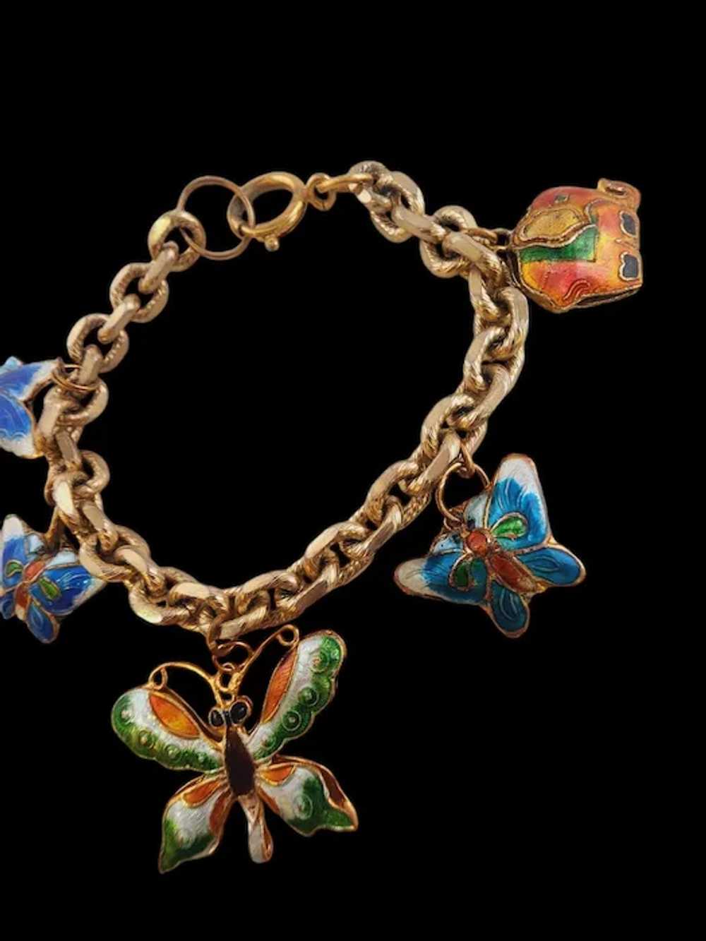 Beautiful Cloisonne Animal Charm Bracelet (A5584) - image 4