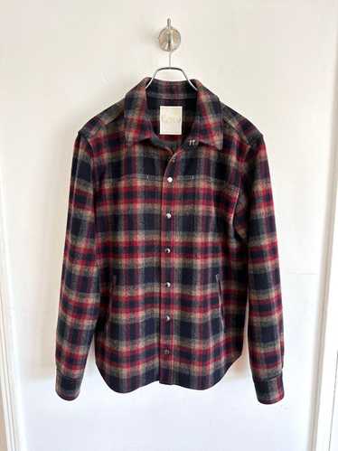 Aloha Rag × Japanese Brand Brushed Wool Plaid Shi… - image 1