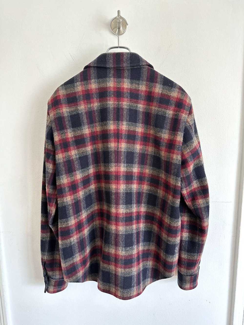 Aloha Rag × Japanese Brand Brushed Wool Plaid Shi… - image 2