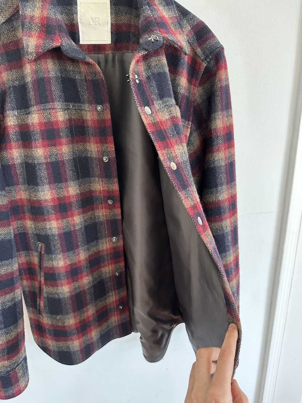 Aloha Rag × Japanese Brand Brushed Wool Plaid Shi… - image 4