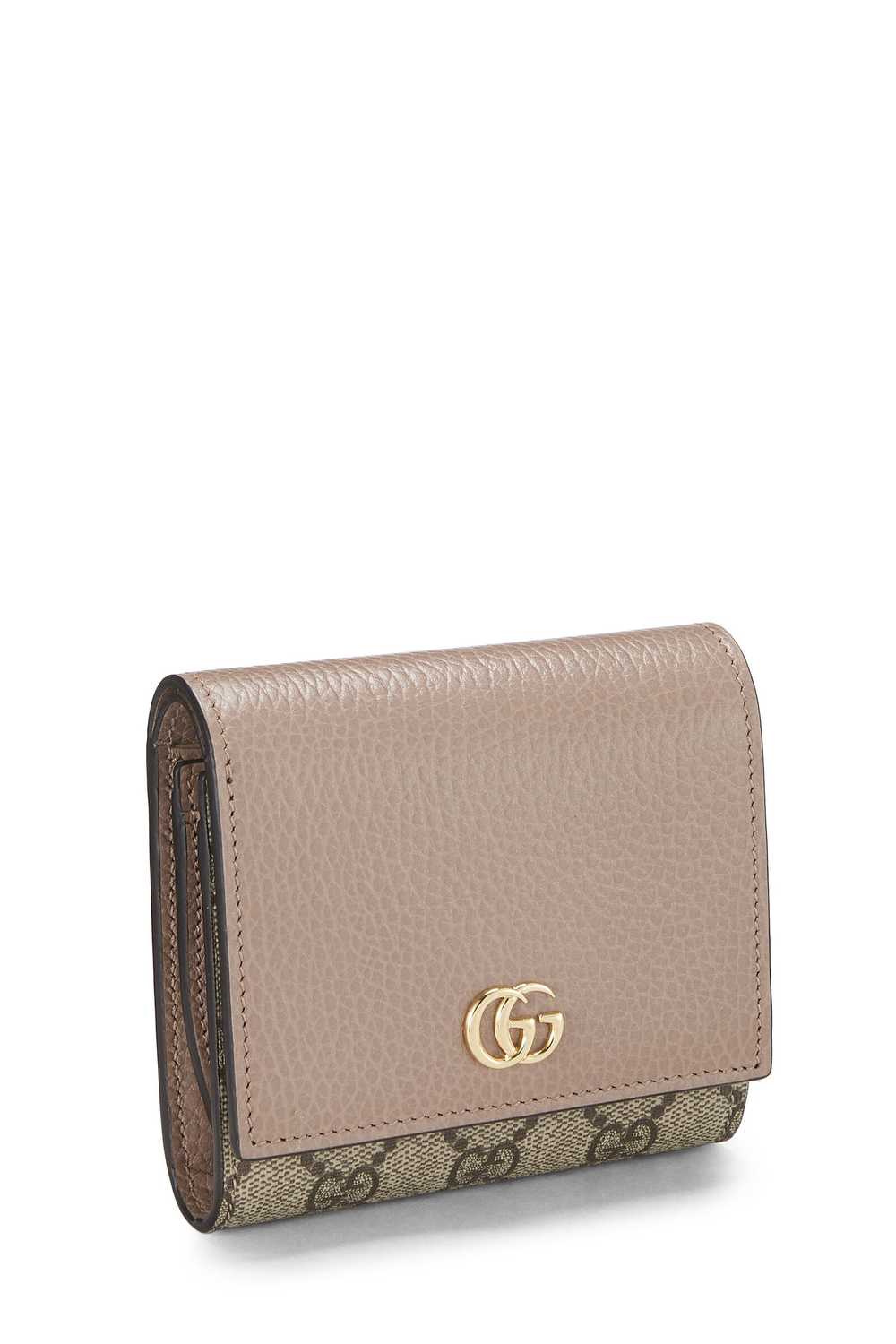 Pink GG Supreme Marmont Compact Wallet - image 2